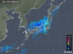 長崎や高知で3月としては記録的な雨に