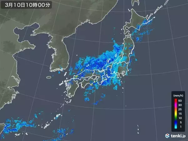 長崎や高知で3月としては記録的な雨に