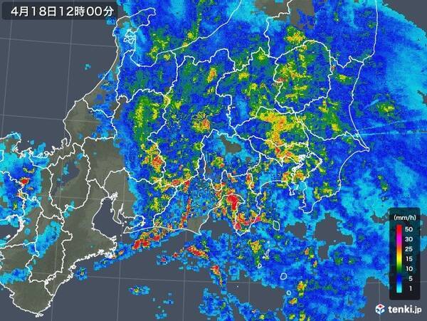 「神奈川県で避難判断水位超えの川も　関東に大雨や洪水警報発表中」の画像
