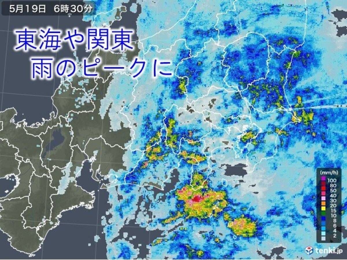 19日は東海や関東でザーザー降り 午後も急な雨に注意 エキサイトニュース