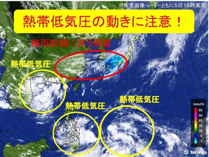 本気出す梅雨前線 台風の卵3つ動きがカギ 18年6月5日 エキサイトニュース