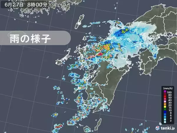 長崎や福岡で猛烈な雨　佐世保では72時間雨量400ミリ超　観測史上1位