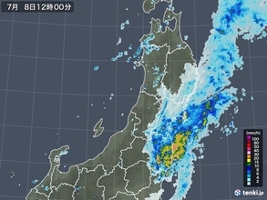 福島県で激しい雨　夕方まで土砂災害など警戒