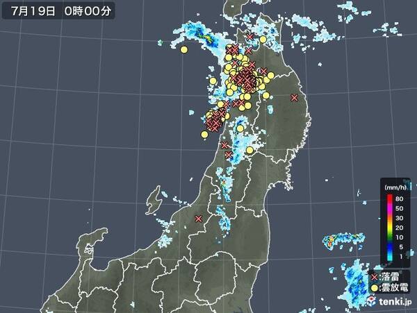 青森 秋田県に竜巻注意情報 落雷や激しい突風 19日夕方まで注意 年7月19日 エキサイトニュース