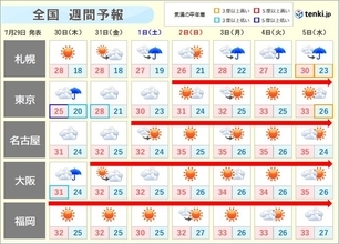 西日本は梅雨の終わりが近づく　東日本や東北はいつ?