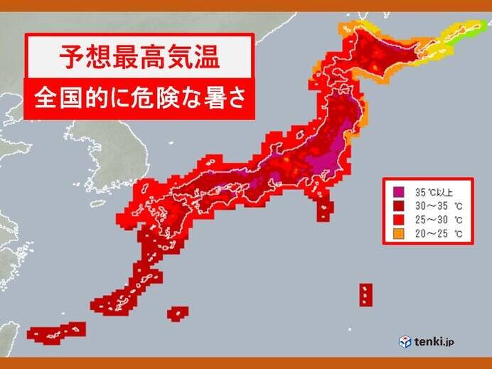 11日　日本列島危険な暑さ　北海道や四国九州では大雨に警戒