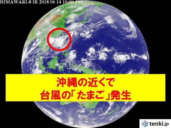 台風の たまご 発達して先島諸島へ 18年6月14日 エキサイトニュース