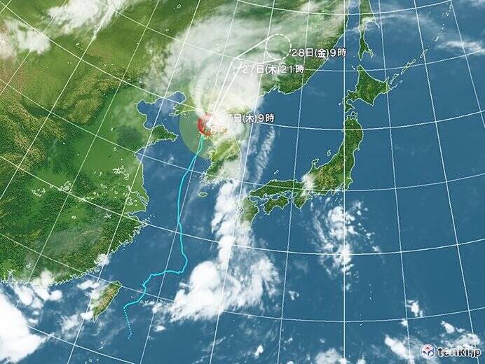 九州 台風8号の影響続く 長崎県は局地的に滝のような雨 年8月27日 エキサイトニュース