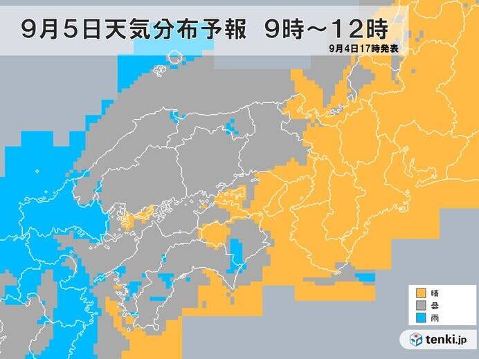 関西 5日は台風10号で猛暑 6日7日は南部で大雨の恐れ 年9月4日 エキサイトニュース