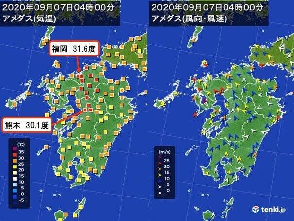 台風10号 九州北部は夜間に30度超え エキサイトニュース