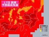 「関東地方　季節が逆行　あす木曜日から金曜日は暑さが戻る」の画像1