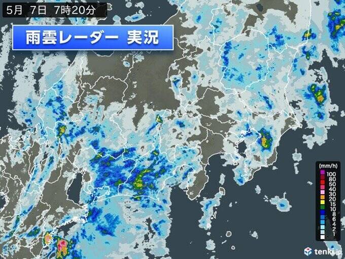 関東　連休明けはヒンヤリ　雨であまり気温が上がらず