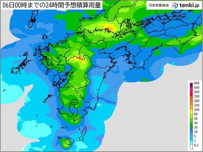 九州　ここ数日の総雨量600ミリ超で地盤緩む　あす5日は九州北部・南部で再び大雨