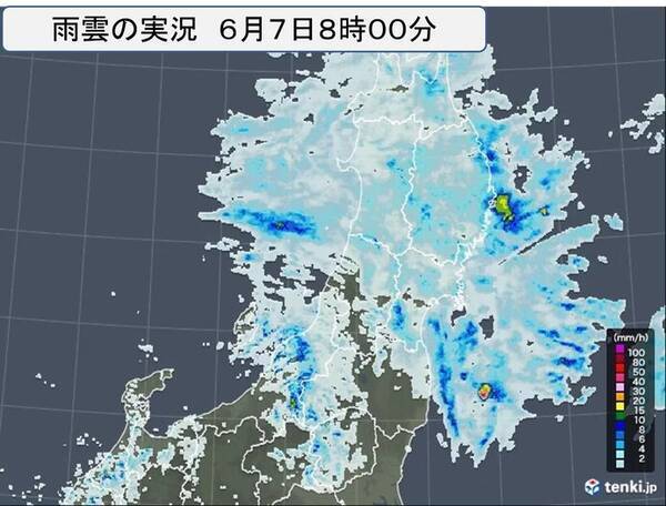 東北　12時間雨量100ミリ超も　宮城県や福島県に土砂災害警戒情報発表中