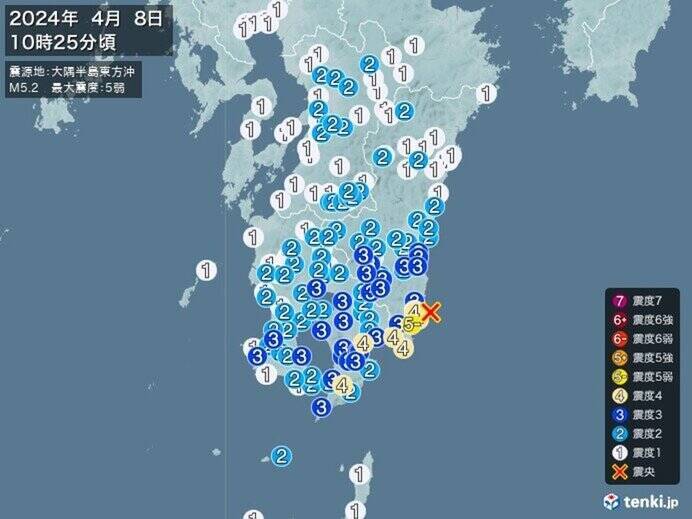 宮崎県で最大震度5弱　今夜にかけて本降りの雨　少しの雨でも土砂災害に注意