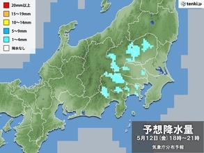 関東　きょうもお帰り時間帯は急な雨に注意　震度5強の木更津市　土砂災害に注意