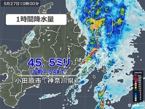関東　局地的に激しい雨を観測　都心など雨のピークは?