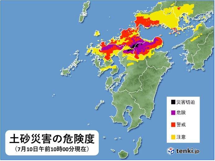 九州　線状降水帯の発生続く　大規模災害発生のおそれ　直ちに命を守る行動を