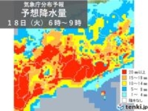 東海　明日18日は暑さ落ち着くも大雨の恐れ　週間天気　いよいよ本格的な雨の季節へ