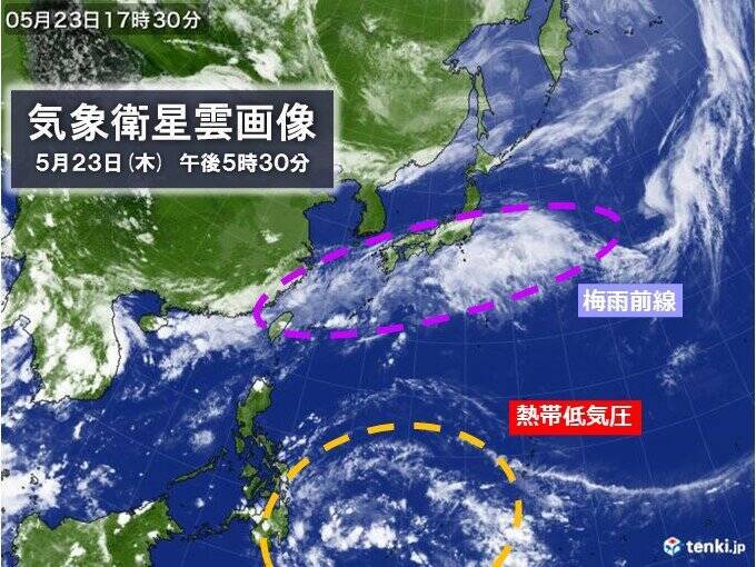 明日24日にかけて台風1号発生へ　来週前半は前線活動が活発化し大雨の恐れ
