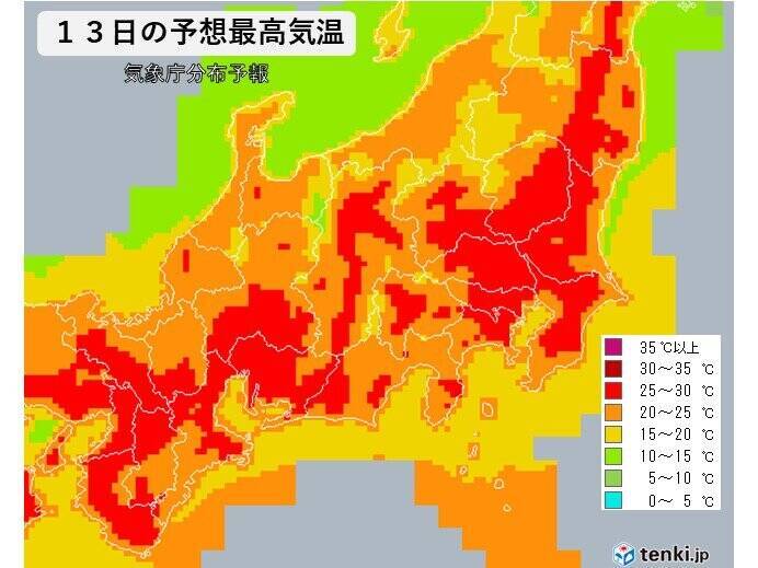 東海地方　内陸部では真夏日の所も　名古屋でも4日連続の夏日を観測