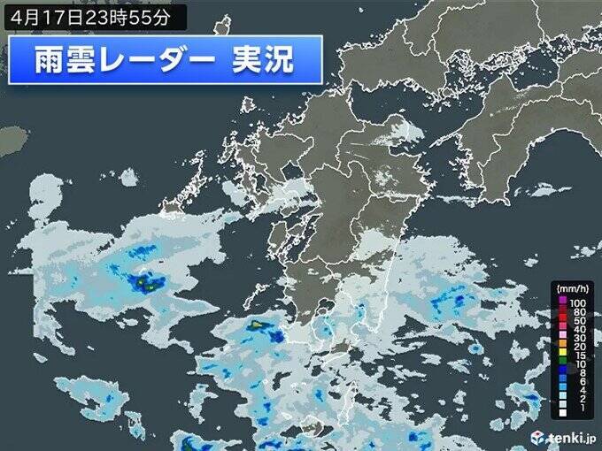 最大震度6弱　揺れの大きかった地域では18日朝にかけて雨　土砂災害に注意