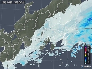 水戸で1センチの積雪　関東甲信の雪の状況