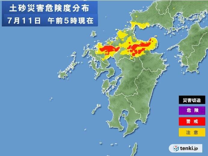 きょう11日　日本海側を中心に所々で激しい雨　九州は少しの雨でも土砂災害に警戒