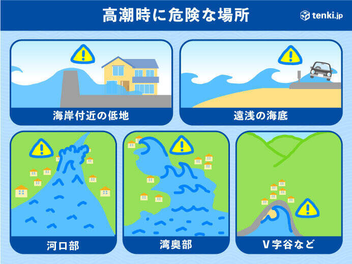 兵庫県に高潮警報発表中　今夜～あす明け方ピーク　四国から関東は引き続き高波警戒