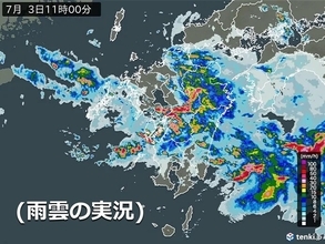 九州　3日 繰り返し非常に激しい雨が降る　さらに災害の危険高まる　厳重警戒