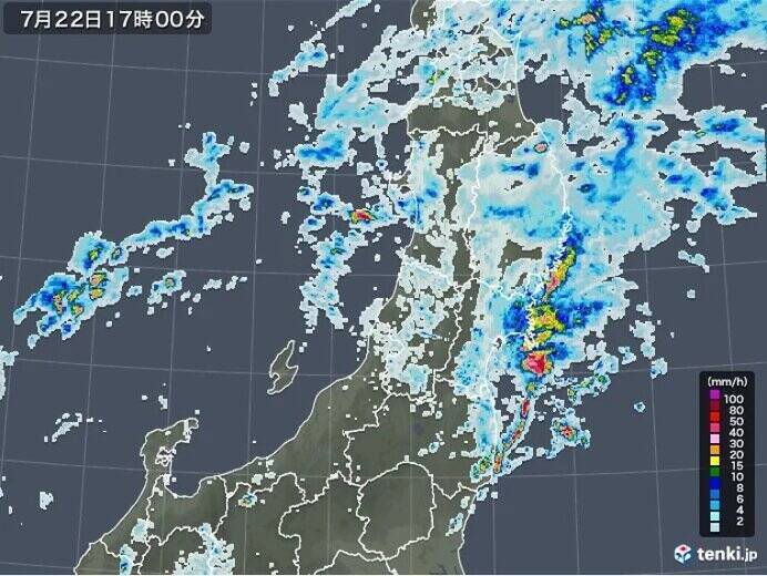 東北　太平洋側は雨がやんでも土砂災害に警戒　23日は日本海側を中心に大雨の恐れ