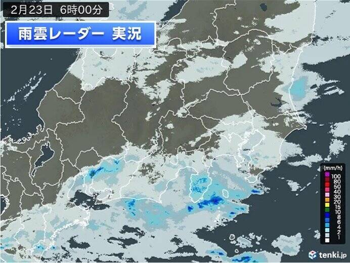 23日の関東　平地でも雪　水戸では積雪状態に　スリップ事故や転倒に注意