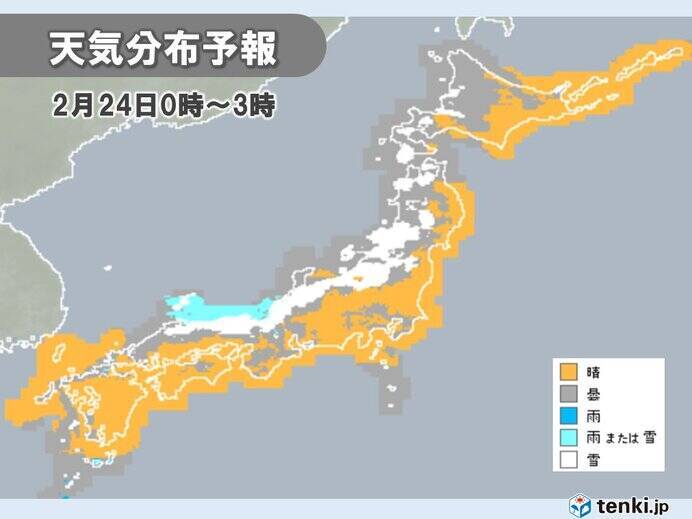 道路影響予測　日本海側は雪が続く　あす24日にかけて更に積雪増　立ち往生など注意