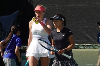 二宮真琴／キチェノクは、世界1位経験者の強敵にストレートで敗れて決勝進出ならず [木下グループジャパンオープン]