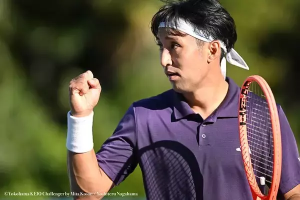 内山靖崇 「気持ちよくプレーできる時間が少なかった」と浮かない顔もストレート勝ちで2回戦へ[横浜慶應チャレンジャー]