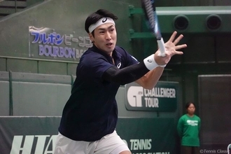 綿貫陽介 3年ぶり4度目のベスト4！準決勝で第1シードと激突「のびのびプレーしたい」[兵庫ノアチャレンジャー]
