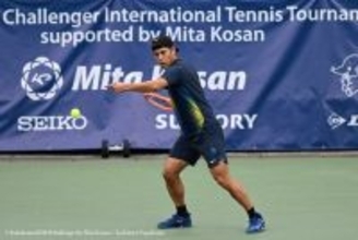 内田海智 元世界19位を圧倒し2回戦へ「今年で一番いいテニスができた」と自信みなぎる[横浜慶應チャレンジャー]