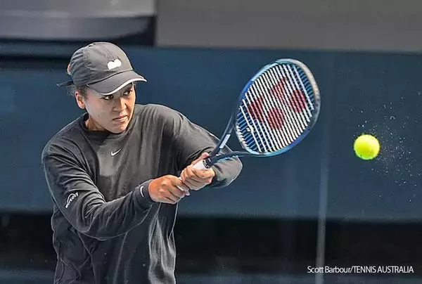 大坂なおみが約50分の練習。明日の3回戦は世界60位アニシモワと対戦 [全豪オープン]