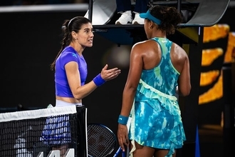 大坂なおみ、勝利の裏で起きた「カモン」論争。シルステアが「フェアプレーではない」と怒り[全豪オープン]