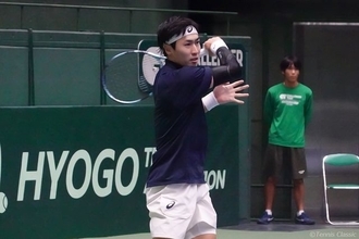 綿貫陽介 ストレート勝ちで準々決勝進出。過去2度Vした好相性の大会に「負けるというのが浮かばない」[兵庫ノアチャレンジャー]