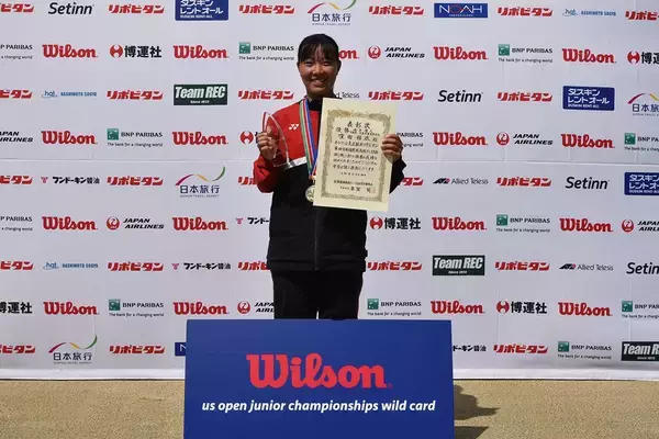 「【全国選抜高校テニス】大商学園・窪田結衣が個人戦V、全米オープンJr.予選WCを獲得。北岡美空を破り個人制覇」の画像