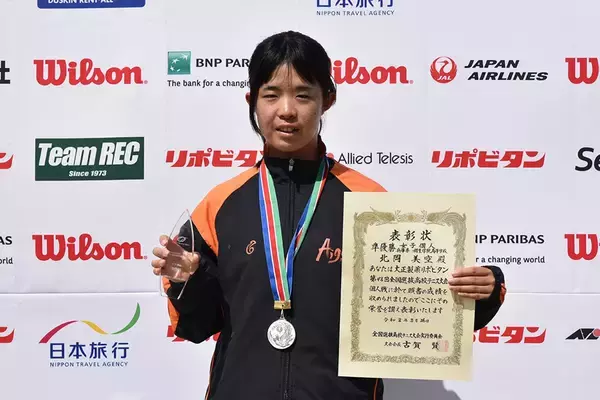 「【全国選抜高校テニス】大商学園・窪田結衣が個人戦V、全米オープンJr.予選WCを獲得。北岡美空を破り個人制覇」の画像