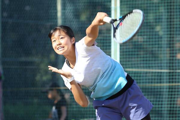 園部八奏選手にインタビュー 170cmの高さと左利きを生かした攻撃的なテニスが魅力の13歳 目の前の試合を一つずつ頑張ります 注目のジュニアテニス選手特集 21年12月7日 エキサイトニュース