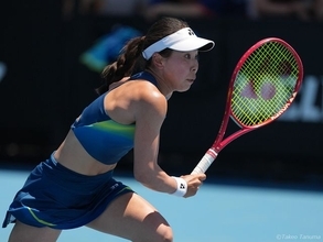 坂詰姫野、初めてののグランドスラム本戦は初戦敗退。序盤のチャンスを活かしきれず[全豪オープン]