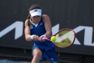 坂詰姫野、初めてののグランドスラム本戦は初戦敗退。序盤のチャンスを活かしきれず[全豪オープン]