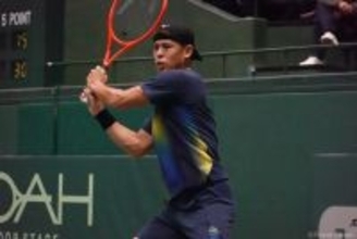 内田海智 2年9か月ぶりにチャレンジャー大会で4強。島袋将が最終セット途中で棄権[兵庫ノアチャレンジャー]