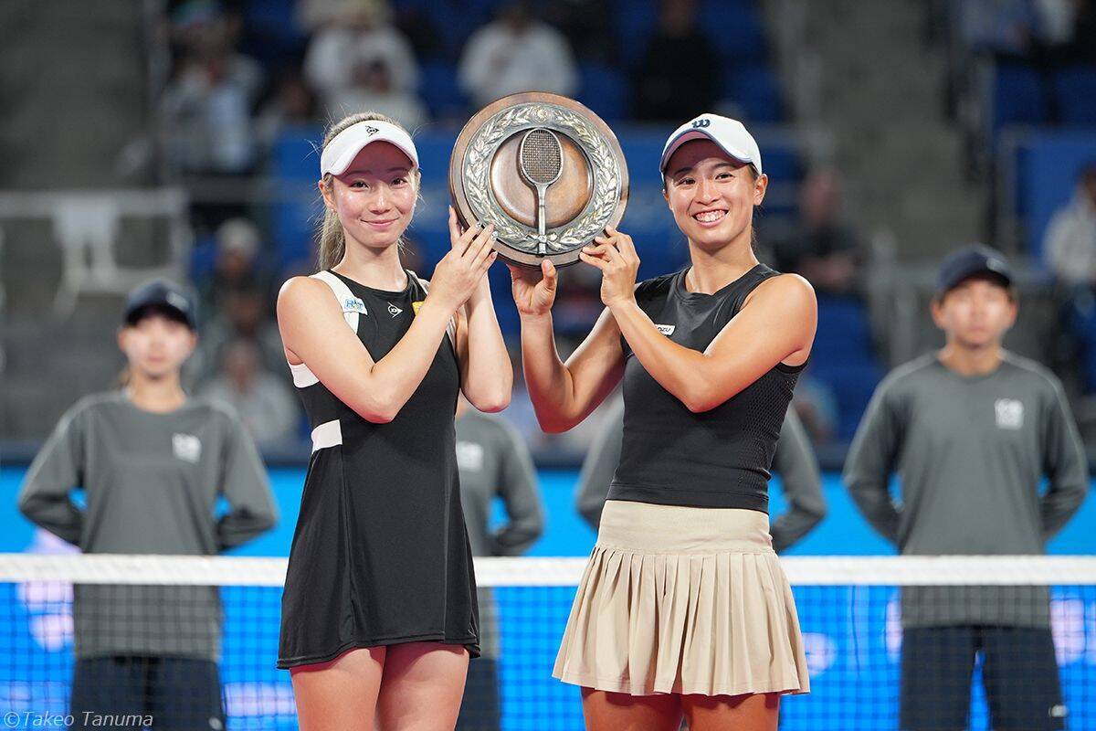 田口涼太郎が全日本タイトル奪取、野口政勝とのダブルスも制して男子では20年ぶりの単複2冠！女子ダブルスは小堀桃子／山﨑郁美が優勝[第100回 全日本テニス選手権]