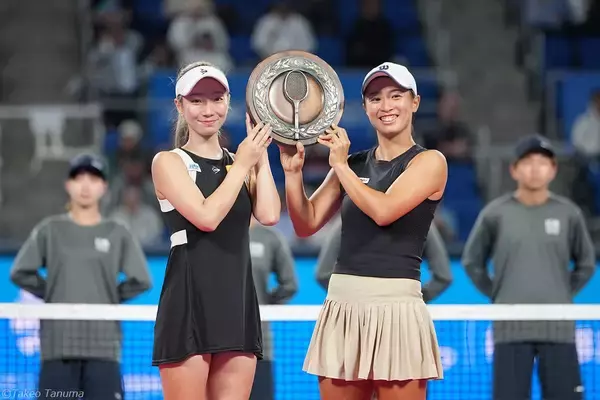 「田口涼太郎が全日本タイトル奪取、野口政勝とのダブルスも制して男子では20年ぶりの単複2冠！女子ダブルスは小堀桃子／山﨑郁美が優勝[第100回 全日本テニス選手権]」の画像