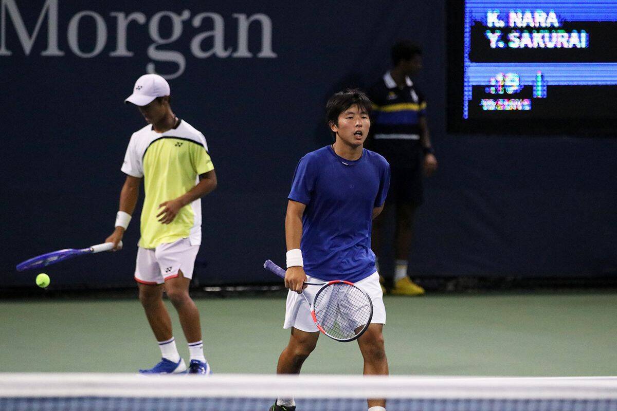 【全米オープンジュニア遠征レポート】櫻井義浩／奈良恒輝ペア、欧州コンビの堅牢なサーブに阻まれ2回戦敗退。ベスト8進出ならずも確かな足跡を残す