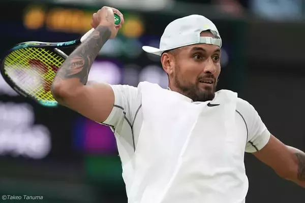 キリオスが前哨戦に続いて世界5位チチパスに勝利! 6年ぶり4度目のベスト16入り[ウィンブルドン]